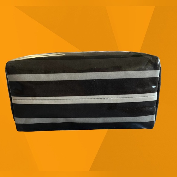 TORY BURCH NEW TAGS MAKEUP COSMETIC BAG BRIGITTE CLASSIC STRIPE Mothers Day gift - Picture 4 of 8